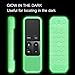 Fintie Protective Case for Apple TV 4K/ HD Siri Remote (1st Gen) - Honey Comb Lightweight Anti Slip Shockproof Silicone Cover for Apple TV 4K 5th 4th Gen Siri Remote Controller, Green Glow