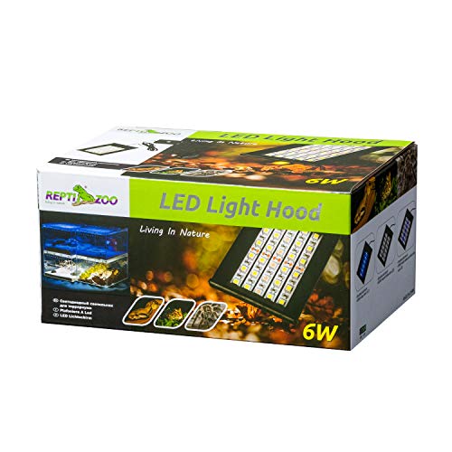 REPTI ZOO Terrarium Light Day and Night Mode Reptile LED Light Hood for