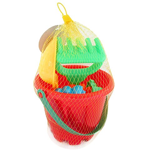 Sand Beach Toy Set,Children Kids Sand Castle Bulding Tool Bucket Spade Shovel Rake Water Tools With Animal Crab Palm Elephant Molds - Thumbnail 3