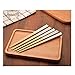 Jili Online 1 Pair Stainless Steel Chopsticks EcoFriendly Square Tableware Metal Cutlery - White Gold