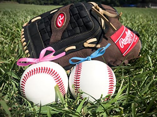 2 Gender Reveal Baseballs: Blue And Pink Pair | Team Boy &amp; Team Girl | Two Beautiful Vibrant Powder Filled Balls | Great For Sex Reveal Celebrations And Baby Shower Parties