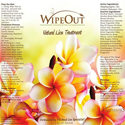 Head Hunters Specialist Pro Head Lice Treatment Kit AllNatural