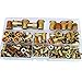 Zinc Plated Rivet Nut Mixed Metric Rivnut Threaded Flat Head Insert Rivetnut Standard Blind Nutsert Assortment Kit Set Carbon Steel 150Pcs M3 M4 M5 M6 M8 M10 M12