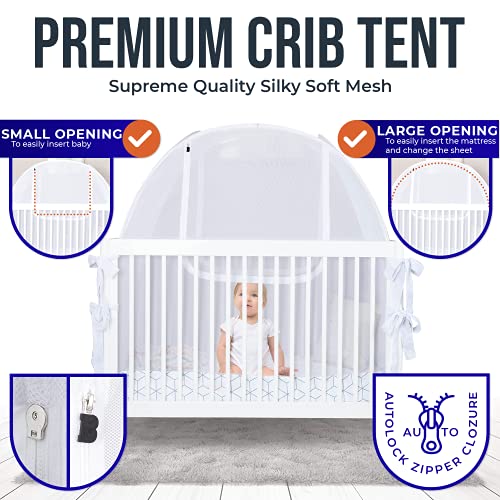 Pro Baby Safety Premium Pop Up Crib Tent, Crib Cover to Keep Baby from