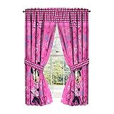 Disney Minnie Mouse Window Panels Curtains Drapes Pink Bow-tique, 42" x 63" each (Misc.)