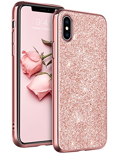 Yinlai Iphone Xs Case Iphone X Case Glitter Slim Sleek Shinny Sparkle Shockproof Soft Tpu Anti