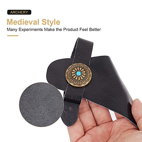 image for Tophunter Archery Armguard，Handmade Leather Forearm Protector Bracer
