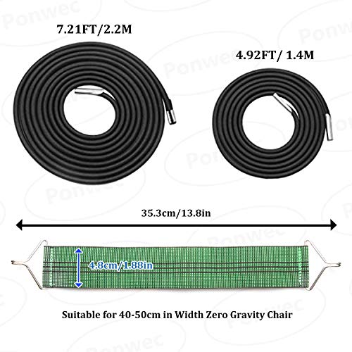 Ponwec 4 Cords Zero Gravity Chair Replacement Cords Include 3pcs
