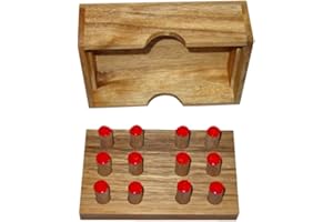 THE BRAILLE STORE The BrailleBox, A Fun Sturdy Wooden Home or Travel, Two-Cell Braille Practice Kit, for Home, School, Learning Braille, Teachers, Parents, Teenagers, Gifts - by Blind in Mind, The Braille Superstore