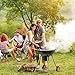 TACKLIFE 22.5 inch Charcoal Grill, Outdoor Grilling Barbecue, Camping Cooking, Portable BBQ Grill