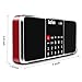 LEFON Multifunction Digital AM FM Radio Bluetooth Media Speaker MP3 Music Player Support TF Card / USB Disk with LED Screen Display and Setting Timing Shutdown Function ( Red-Upgraded Version )