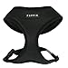 Puppia Soft Dog Harness No Choke Over-The-Head Triple Layered Breathable Mesh Adjustable Chest Belt and Quick-Release Buckle, Black, Large