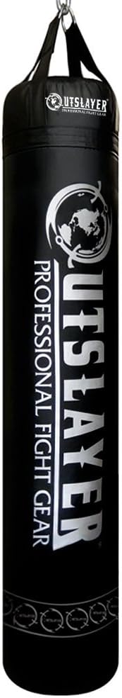 Outslayer Unfilled Muay Thai Heavy Bag 6ft Tall Punching Bag, Made in USA