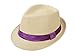 Simplicity Men / Women's Summer Short Brim Straw Fedora Hat with Solid Band