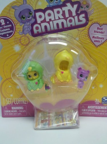 Party Animals 2 Bears and 2 Parrot Costumes by Spin Master