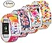 For Fitbit Charge 2 Bands CreateGreat Silicone Replacement Charge 2 Accessory Official Color or Print Pattern Band Strap for Large or Small Size