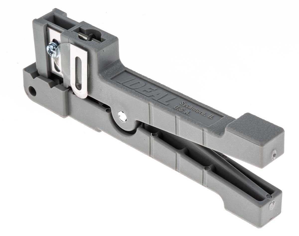 Ideal 45-162 Coaxial Cable Stripper, Up to 1/8", 3.2mm O.D, Gray