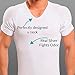Ejis Sweat Proof Undershirt Men w/Sweat Pads & Antimicrobial Silver, Micro Modal V Neck (Medium, White)
