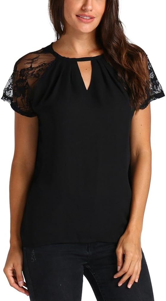 Damen Wickelbluse Mit Rundhals – Elegant, Leicht, Bequem Für Business & Freizeit