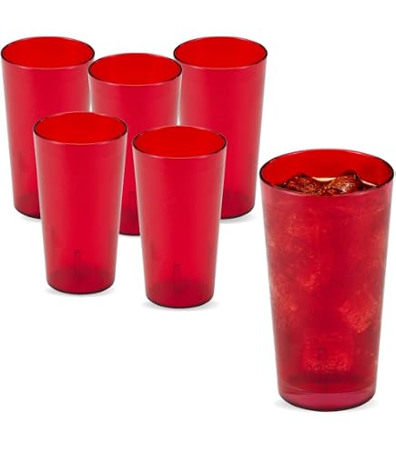 Amazon.com: Cambro (2000P2401) 22 oz Plastic Tumbler  Colorware Collection  [Case of 24] : Home & Kitchen