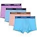 DO DO MIAN Mens Underwear Comfort Cotton Boxer Briefs (Pack of 4)