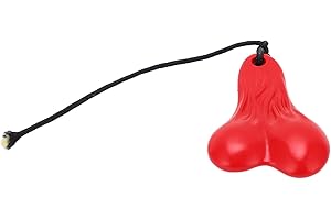 SHANRYA Bumper Balls Bull Nuts, Zinc Alloy Fine Compact Hanging Truck Balls Nuts for D90 for SCX10(red)