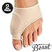 Bunion Corrector - Bunion Toe Straightener and Bunion Relief Detox Sleeve Bunion Pad with EuroNatural Gel - Orthopedic Bunion Corrector and Metatarsal Pad for Hammertoe and Hallux Valgus (Small)
