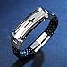 OSTAN Mens Bracelet Men's Stainless Steel Bracelet Braided Religious Cross Cuff Bangle Rope Black