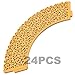 Cosmos ® 24 Pcs Flower Vine Filigree Cutout Lace Cupcake Wrapper Wraps Liner Wedding Party Cake Decoration (Gold)