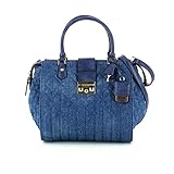 GUESS Women's Kalen Box Satchel Denim Satchel