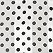 Black and White Polka Dot Silk Feel Polyester Scarf