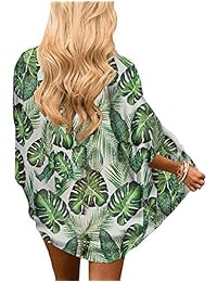 Kimono de gasa para dama, manga 3 4, para playa