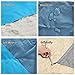 Beach Blanket for Outdoor, Waterproof&Sand Proof Picnic Blanket 7’x9′, Soft Fast Dry Pocket Blanket with 4 Stakesthumb 3
