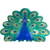Novelty Bird Hair Clips,Cute Acrylic Claw Clip for Women,Fashion Peacock Hair Clip
