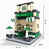 Coffee Shop Mini Street Retail Store 3D Building Blocks Kids Figure Toy