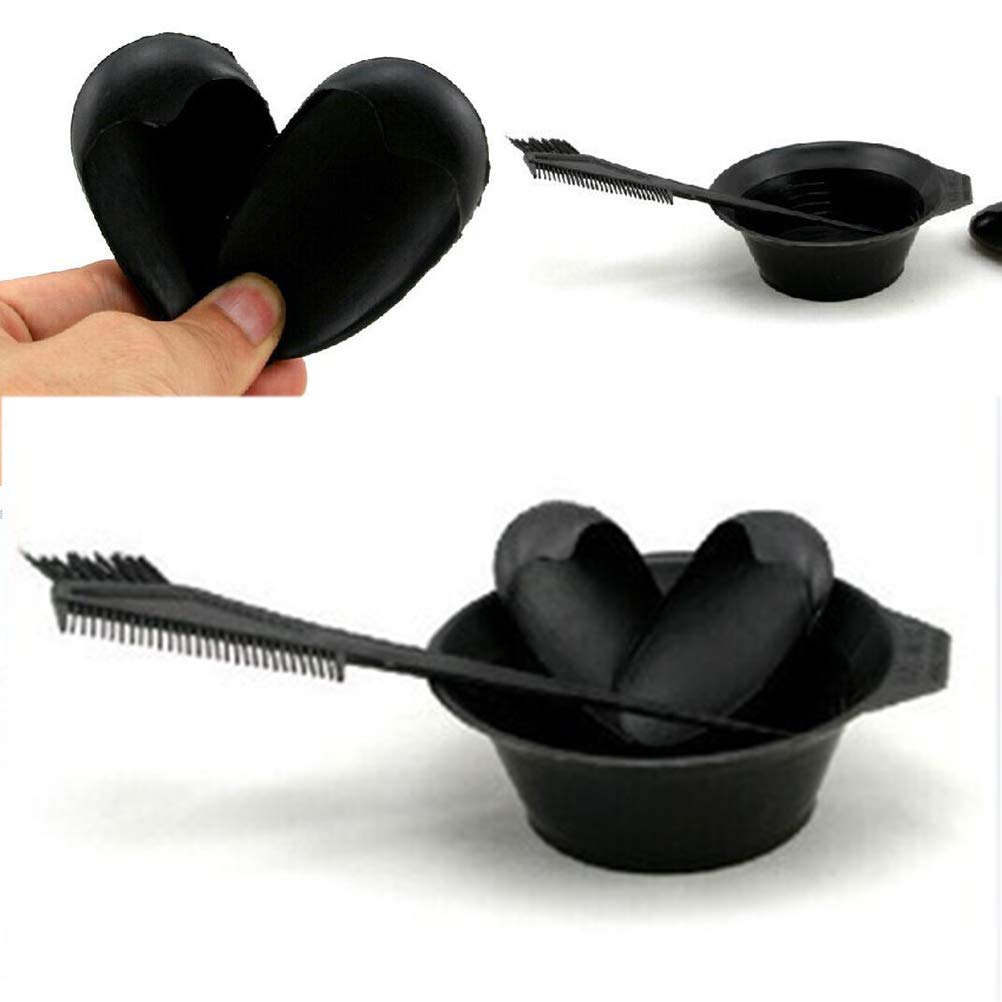 Pengxiaomei Hair Dye Coloring Kit, 26pcs Hair Dyeing DIY Tool Hair Tinting Bowl Dye Brush Disposable Gloves Cape Ear Cover for Salon and Home Use Hair Coloring : Beauty