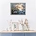 MXJSUA DIY 5D Diamond Painting by Number Kits Full Drill Rhinestone Pictures Arts Craft Home Wall Decor Seaside Lighthouse Cottage 12x16inch
