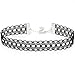 Twilight's Fancy Plain Scalloped Lace Choker Necklace (Black, Small)