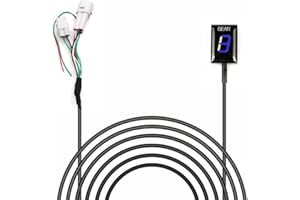 PETCHOR Motorcycle Gear Indicator 6 Speed Digital Gear Indicator Waterproof Gear Display Motorcycle Compatible with Yamaha, Black