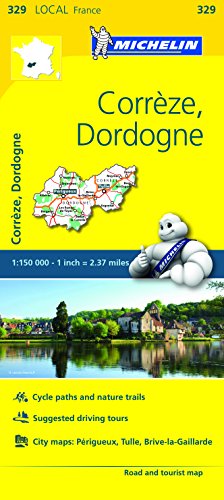 Michelin FRANCE: Corrèze, Dordogne Map 329 (Maps/Local (Michelin))
