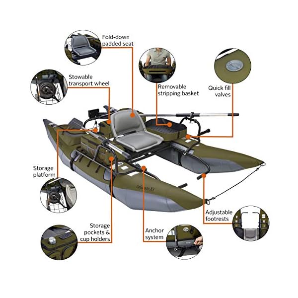 classic accessories 9ft fishing pontoon boat Classic Accessories Colorado XT Pontoon Boat