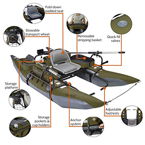 Classic-Accessories-Colorado-XT-Inflatable-Pontoon-Boat-With-Transport-Wheel-Motor-Mount