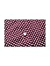 uxcell Men's Printed Cotton Dress Short Sleeves Polka Dots Button Down Shirt Burgundy 46