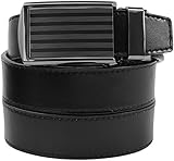 SlideBelts Men's Classic Leather Belt with Premium Buckle
