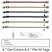 D-buy 6 Pcs Cat Collars with Bell, Breakaway Cat Collar with Bell, Reflective Cat Collar, 6 Colors Nylon Cat Collar