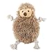 Vitscan Hedgehog Stuffless Dog Squeaky Toys, Rope Dog Chew Toy with Squeaker and Crinkle Paper for Small Medium Dogs