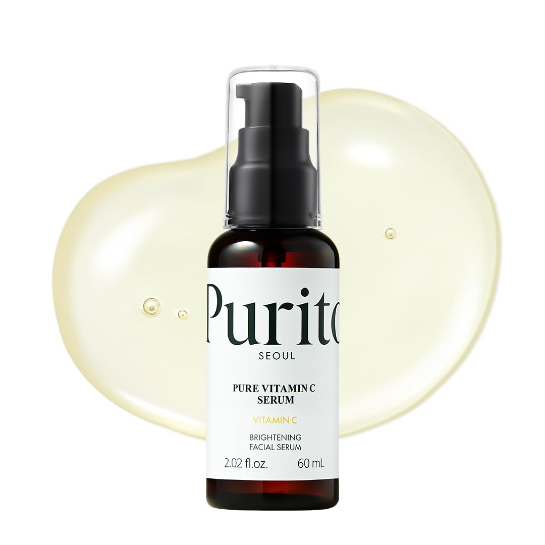 PURITO, Pure Vitamin C Serum, Natural Ingredients Serum, Vitamin C, Vegan & Cruelty Free, Hypoallergenic, Calming, Fragrance-free, Korean Skin Care, 60ml / 2.0 fl.oz