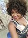 MILISI Short Kinky Curly Wigs for Black Women Synthetic Afro Wig African American Full Wigs with Wig Cap (Dark Brown) MLS029