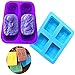 Silicone Mold, praying angel Craft Art Silicone Soap Mold, life tree Craft Molds DIY Handmade Soap Molds - Set of 2 for 8 Cavities - best Handmade gifts - Soap Making Supplies by YSCEN