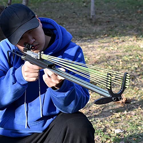 Piaoyu Black Slingshot Rifle Portable Telescopic Slingshots For Adults